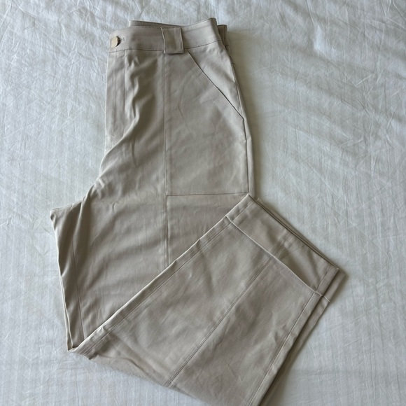 Ted Baker | Indiaz Tie-Waist Barrel Leg Pants - Size 12 (Ted Baker Size 4) - Picture 2 of 5